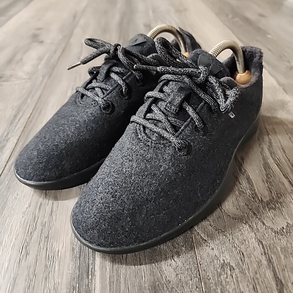 Allbirds Women’s Wool Runners Natural Black/Black sole Size 9 - Picture 5 of 9